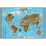Карта мира для детей , 1160*790 мм, матовая ламинация, ОСН1223996