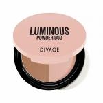 Divage POWDER DUO LUMINOUS -  Пудра компактная двухцветная № 01