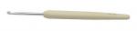 30906 Knit Pro Крючок для вязания с эргономичной ручкой Waves 3,25 мм,  алюминий,  серебристый/слоновая кость