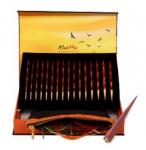 20635 Knit Pro Подарочный набор 'The Golden Light' съемных спиц 'Symfonie',  дерево,  многоцветный,  8 видов спиц в наборе