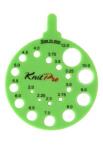 10992 Knit Pro Линейка круглая для определения номера спиц, пластик, зеленый