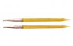 51257 Knit Pro Спицы съемные 'Trendz' 6 мм для длины тросика 28 - 126 см, акрил, желтый, 2 шт.