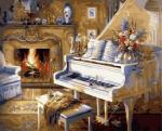 "Белый рояль" живопись на холсте 40х50см