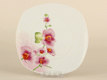 Тарелка обеденная 23 см Орхидея квадр. OV1203