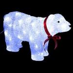 СНОУ БУМ Фигура новогодняя в виде полярного медведя 100LED, 8 реж, акрил, 220В, 63х34х21см