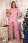 Б21 Пижама Рюша брюки (Розовая)