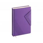 Ежедневник А6+ недатированный ErichKrause® Soft Touch, цвет: фиолетовый, на магните, тонированная бумага