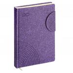 Ежедневник А5 датированный 2020 год ErichKrause® Ruggine, цвет: фиолетовый, на магните, тонированная бумага