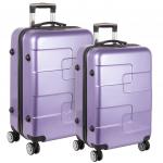 Р110 (2-ой) фиолетовый (24") пластикABS чемодан средний