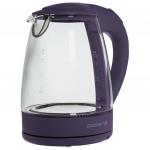 Чайник POLARIS PWK 1767CGL, 1,7 л, 2200 Вт, закрытый нагр. элемент, стекло, фиолетовый
