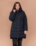 Женская темно-синяя куртка Braggart "Youth" большого размера высококачественная модель 25225