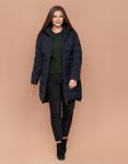 Женская темно-синяя куртка Braggart "Youth" большого размера высококачественная модель 25225