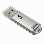 Флэш-диск 4GB SMARTBUY V-Cut USB 2.0, металлический корпус, серебристый, SB4GBVC-S