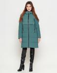Комфортная зеленая куртка Braggart “Youth” женская молодежная модель 25465