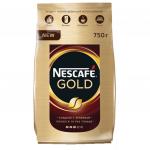 Кофе молотый в растворимом NESCAFE (Нескафе) "Gold", сублимированный, 750г, мягкая упаковка,12146905