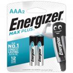 Батарейки ENERGIZER Max Plus, AAA (LR03, 24А), алкалиновые, КОМПЛЕКТ 2 шт, в блистере, (ш/к 22597)