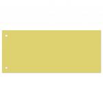 Разделители листов (полосы 230х105мм) картонные, КОМПЛЕКТ 100 штук, желтые, BRAUBERG, 223972