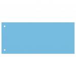 Разделители листов (полосы 230х105мм) картонные, КОМПЛЕКТ 100 штук, голубые, BRAUBERG, 223973