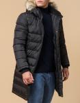 Графитовая куртка мужская теплая модель 45682