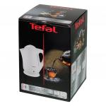 Чайник TEFAL BF925132, 1,7л, 2400Вт, закрытый нагревательный элемент, пластик, белый