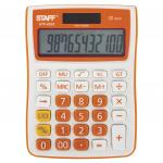 Калькулятор настольный STAFF STF-6222, КОМПАКТНЫЙ (148х105мм), 12 разр, дв.питание,ОРАНЖЕВЫЙ,блистер