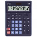 Калькулятор настольный CASIO GR-12-BU (210х155мм), 12 разрядов, двойное питание, ТЕМНО-СИНИЙ