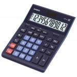 Калькулятор настольный CASIO GR-12-BU (210х155мм), 12 разрядов, двойное питание, ТЕМНО-СИНИЙ