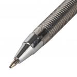 Ручка шариковая STAFF AA-927, ЧЕРНАЯ, корпус тонированный, хром. детали, 0,7мм, линия 0,35мм, BP106