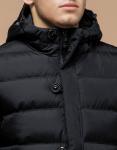 Дизайнерская куртка на зиму графитовая модель 30380