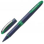 Ручка-роллер SCHNEIDER One Business, ЗЕЛЕНАЯ, корпус темно-синий, узел 0,8мм, линия 0,6мм, 183004