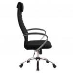 Кресло офисное МЕТТА BK-10CH, ткань-сетка, хром, черное, ш/к 83045