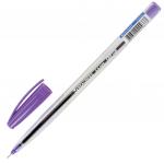 Ручка шариковая масляная BRAUBERG Ice Color, СИНЯЯ, детали ассорти, узел 0,6мм, линия 0,3мм, 142935