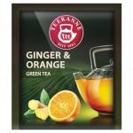 Чай TEEKANNE (Тиканне) "Ginger&Orange", зеленый, имбирь/апельсин, 20 пакетиков, Германия, ш/к 28234