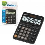 Калькулятор настольный CASIO DX-12B-W (175х129 мм), 12 разрядов, двойное питание, черный