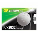 Батарейка GP Lithium, CR2032, литиевая, 1 шт, в блистере (отрывной блок), CR2032-7C5