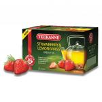 Чай TEEKANNE (Тиканне) "Strawberry&Lemongrass", зеленый, клубника/лемонграсс, 20 пак. по 2г,Германия