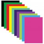 Цветная бумага А4 мелованная, 20л. 10цв., в папке, BRAUBERG, 210х297мм, Моя страна, 129928