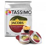 Капсулы для кофемашин TASSIMO JACOBS Caffe Crema, натуральный кофе 16 шт*7 г