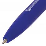 Ручка шариковая масляная автомат. BRAUBERG Sky Blue, СИНЯЯ, soft-touch, 0,7мм, линия 0,35мм, 142946