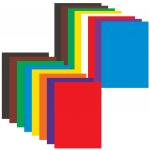 Набор цветного картона и бумаги А4 мелованные, 8+8 цветов, в папке, BRAUBERG, 200х290мм, Радуга