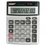 Калькулятор настольный метал. STAFF STF-1212, КОМПАКТНЫЙ (140х105мм), 12разряд, двойн.питание,250118