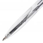 Ручка шариковая STAFF BP-1000, ЧЕРНАЯ, корпус прозрачный, узел 0,7мм, линия 0,35мм, BP147