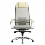 Кресло офисное МЕТТА "SAMURAI" S-1, сверхпрочная ткань-сетка, бежевое, ш/к 83762