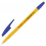 Ручка шариковая STAFF BP-1000, СИНЯЯ, корпус оранжевый, узел 0,7мм, линия 0,35мм, BP148