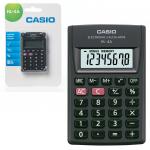 Калькулятор карманный CASIO HL-4A-S (87х56х8,6 мм), 8 разрядов, питание от батареи, черный