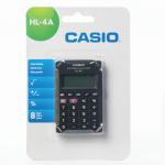 Калькулятор карманный CASIO HL-4A-S (87х56х8,6 мм), 8 разрядов, питание от батареи, черный