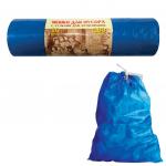 Мешки д/мусора 100л, завязки, синие, в рулоне 10шт, ПВД, 40мкм, 84х67см, КБ VITALUX, шк0516