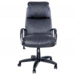 Кресло офисное "Надир", кожа, монолитный каркас, черное К-01, ш/к 80416