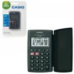 Калькулятор карманный CASIO HL-820LV-BK-S (104х63х7,4мм), 8 разрядов, пит.от батареи, блистер,черный