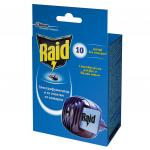 Средство от насекомых фумигатор + пластины RAID (Рейд), 10 пластин, ш/к 30926